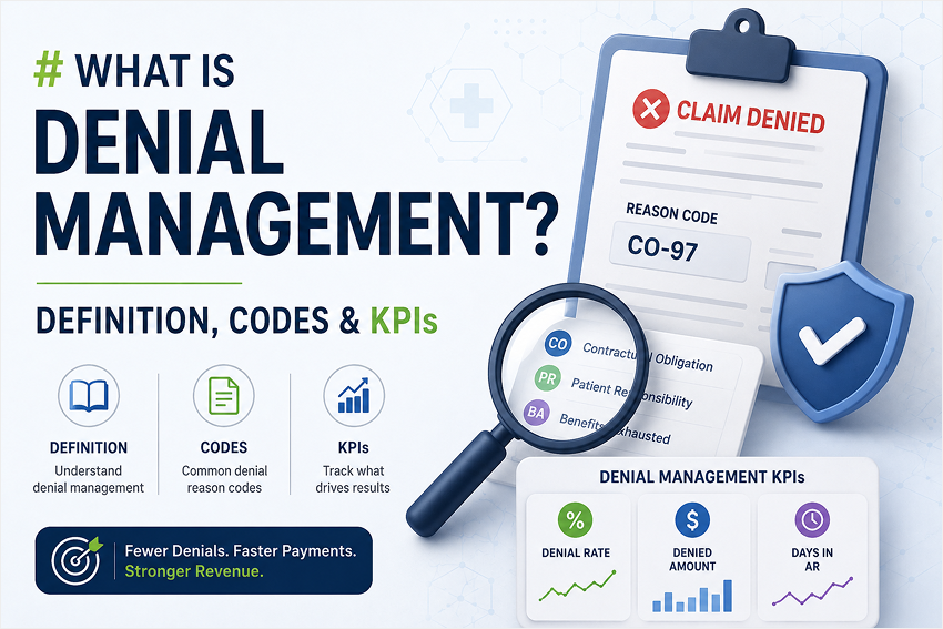 Healthcare denial management process